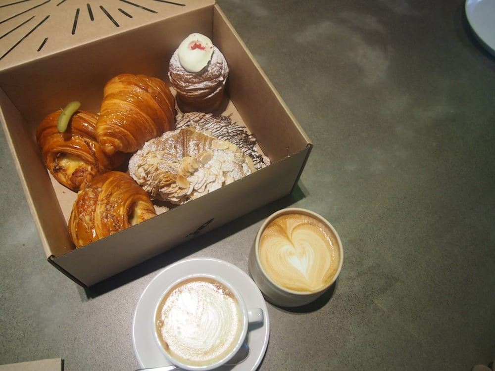 Lune Croissanterie pastries and coffee