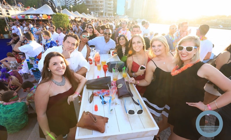 at the NYE Summer Beach Party held at the Opera Bar in Sydney. Picture: Christian Gilles