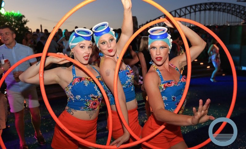 at the NYE Summer Beach Party held at the Opera Bar in Sydney. Picture: Christian Gilles