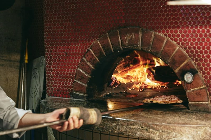 Wood fired pizza oven at Grosvenor Hotel