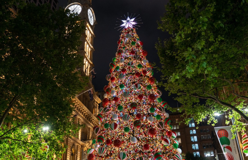 Martin Square Christmas Lights In Sydney 2023