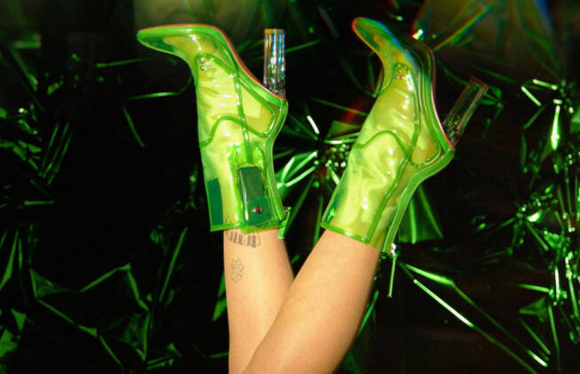 The Emerald Room Green Boots