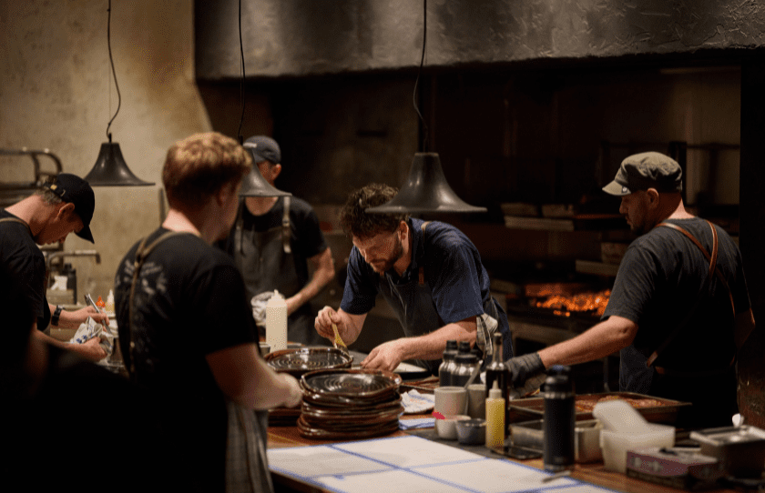 Image of chefs in the kitchen at Ester